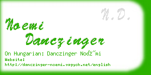 noemi danczinger business card